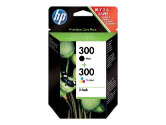 HP CN637EE Zestaw HP 300 black + tri-color Combo Pack D2560/F4280