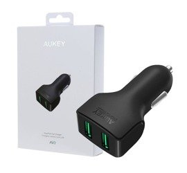 Ładowarka samochodowa AUKEY CC-S3 24W 2xUSB