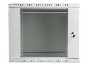 LANBERG WF01-6409-10S Lanberg szafa wisząca rack 19 9U 600x450mm szara (drzwi szklane)