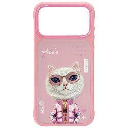 Etui Nimmy Cool&Cute 2.0 Cat na iPhone 17 Pro - różowe