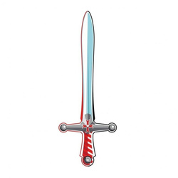 Miecz rycerski z krzyżem maltańskim