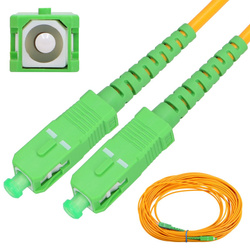Extralink SC/APC-SC/APC | Patchcord | Jednomodowy, Simplex, G.657A1, 3mm, 3m