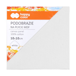 Podobrazie bawełniane impregnowane białe 10x10 tablica MDF 4mm Happy Color