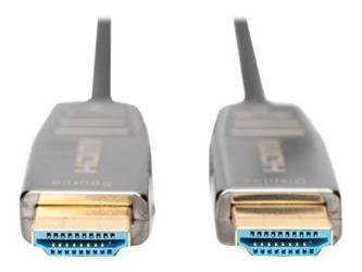 ASSMANN HDMI AOC Hybrid-fiber connection cable Type A M/M 15m UHD 8K60Hz CE gold bl