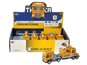 Laweta z koparką światło i dżwięk