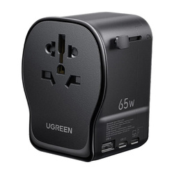 Adapter Ugreen S550 65W podróżny uniwersalny - czarny