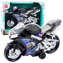 Motor wyścigowy czarno niebieski