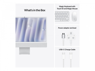 APPLE 24inch iMac with Retina 4.5K display: M4 chip with 10-core CPU and 10-core GPU 16GB 512GB SSD Silver