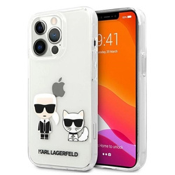 Etui Karl Lagerfeld Karl & Choupette na iPhone 13 Pro Max 6,7` - przezroczyste