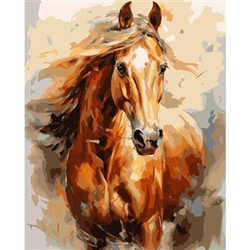 Malowanie po numerach Koń 40x50 cm