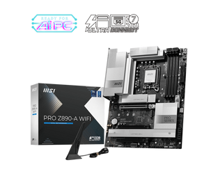 MSI PRO Z890-A WIFI | Processor family Intel | Processor socket LGA1851 | DDR5 UDIMM | Supported hard disk drive interfaces SATA, M.2 | Number of SATA