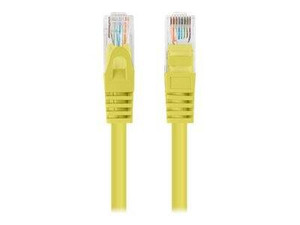 LANBERG Patchcord Cat.6 UTP 0.25m yellow 10-pack