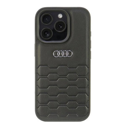 Etui Audi Synthetic Leather na iPhone 16 Pro 6.3` - czarne