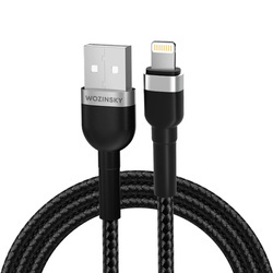 Kabel Wozinsky WNBAL2 USB-A / Lightning 2.4A 2 m - czarny