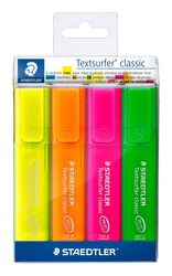 Zakreślacz Staedtler Classic 4 kolory neonowe