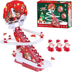 Kolejka świąteczna zjeżdżalnia mikołaje