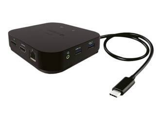 I-TEC Thunderbolt 3 Travel Dock Dual 4K Display 1x DP 1x HDMI 1x GLAN 1x USB 3.1 Gen2 1x USB 2.0 1x Audio/Mic Jack 1x 60W USB-C PD