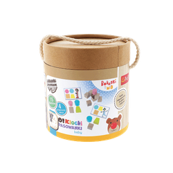 Klocki drewniane O!Klocki Pasowanki Baby 15 elementów 61513