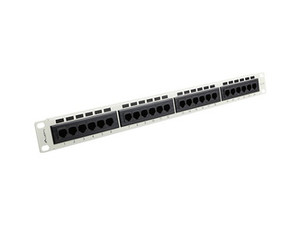 PATCH PANEL 24 PORT 1U 19" KAT.5E SZARY LANBERG