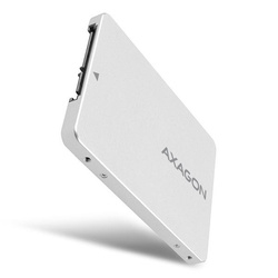 Wewnętrzna obudowa montażowa 2,5" Axagon RSS-M2SD z interfejsem SATA do dysków SSD M.2 SATA srebrna
