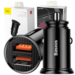 BASEUS ładowarka samochodowa 2x USB QC 3.0 SCP 30W