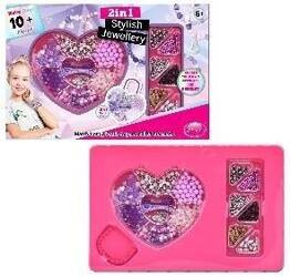 Zestaw koralików serce