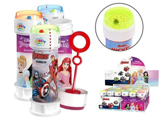 Bańki mydlane 60ml Princess/Avengers (36szt)