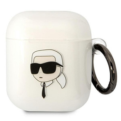Etui Karl Lagerfeld Karl`s Head na AirPods 1/2 - przezroczyste