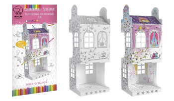 MINI Domek do kolorowania Różana