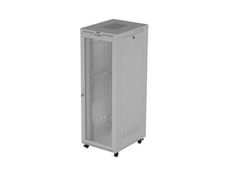 SZAFA INSTALACYJNA RACK STOJĄCA 19" 47U 800X1000 SZARA DRZWI PERFOROWANE LCD LANBERG (FLAT PACK) V2