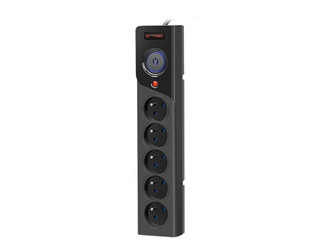 ARMAC Surge Protector Z5 5m 5x French outlets 10A cable organizer black