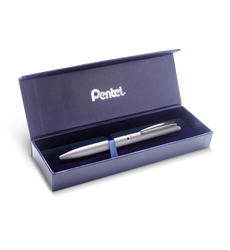 Eleganckie pióro kulkowe EnerGel 0,7 mm BL2007-Z srebrne w etui