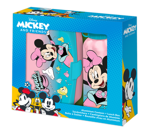 Bidon aluminiowy + śniadaniówka Minnie MN30011