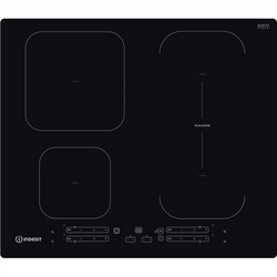 INDESIT | Hob | IB 65B60 NE | Induction | Number of burners/cooking zones 4 | Touch | Timer | Black