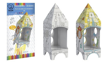 MINI Domek do kolorowania Rakieta