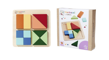 Puzzle o różnych kształtach Montessori Eichhorn