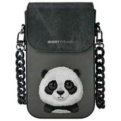 Torebka Nimmy Big Eyed Pet 2.0 Panda na telefon - czarna