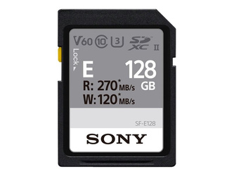 Sony | UHS-II SDXC Memory Card | SF-E | 128 GB | SDXC | Flash memory class 10, U3, V60