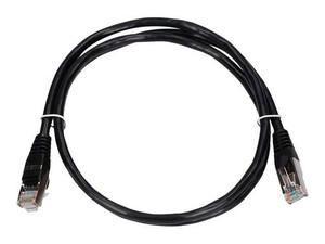 EXTRALINK LAN patchcord CAT.5E FTP 1m kabel ekranowany czysta miedź czarny