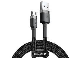BASEUS Kabel USB/MicroUSB 3,0m  USB / micro USB 2A (CAMKLF-HG1) Black+Gray