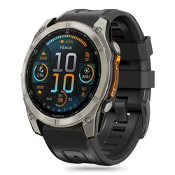 Pasek Tech-Protect Silicone na Garmin Fenix 5S / 5S PLUS / 6S / 6S Pro / 7S / 8 (43 MM) - czarny