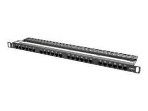 LANBERG PPU6-0024-B Lanberg Patch Panel 24 port 0.5U, kat. 6, czarny