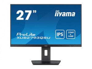 IIYAMA XUB2793QSU-B7 27inch IPS QHD 100Hz 300cd/m2 1ms HDMI DP 2xUSB 3.2 Speakers 15cm Height Adj. Stand (P)