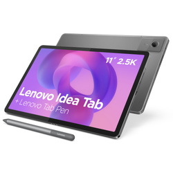Lenovo Idea Tab (without power adapter) | 11 " | Luna Grey | IPS | 2560 x 1600 pixels | MediaTek | Dimensity 6300 | 8 GB | Soldered LPDDR4x | 256 GB |