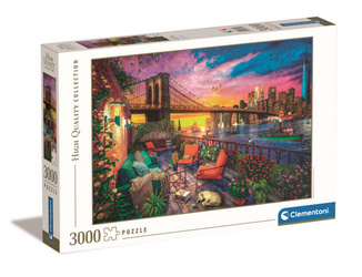 Puzzle 3000 HQ Manhattan balcony sunset 33552