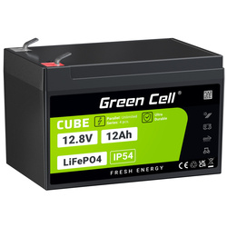 Green Cell CUBE Akumulator LiFePO4 12Ah 12.8V Litowo-Żelazowo-Fosforanowy