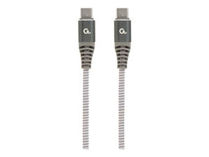 GEMBIRD CC-USB2B-CMCM60-1.5M Kabel premium do ładowania i transmisji danych 60W Typ-C Power Delivery PD 1.5 m