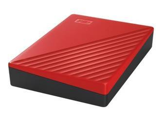 WDC WDBPKJ0040BRD-WESN Dysk zewnętrzny WD My Passport, 2.5, 4TB, USB 3.2, czerwony