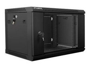 LANBERG WF01-6406-10B Lanberg szafa wisząca rack 19 6U 600x450mm czarna (drzwi szklane)