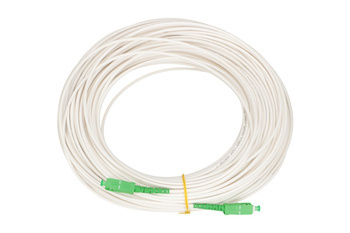 Extralink SC/APC-SC/APC | Patchcord | LSOH, Jednomodowy, Simplex, G.657A2, 3mm, 10m, biały